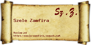 Szele Zamfira névjegykártya